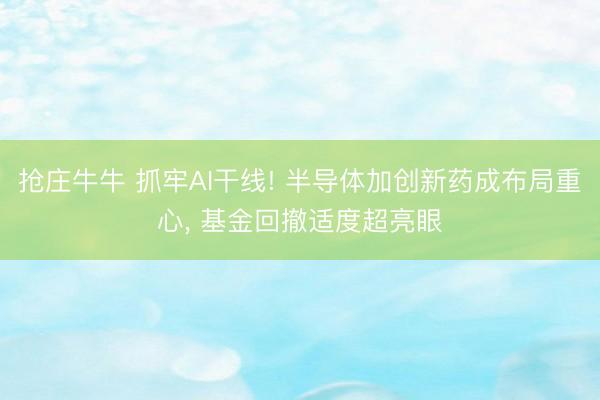 抢庄牛牛 抓牢AI干线! 半导体加创新药成布局重心, 基金回撤适度超亮眼