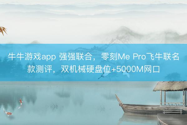 牛牛游戏app 强强联合，零刻Me Pro飞牛联名款测评，双机械硬盘位+5000M网口