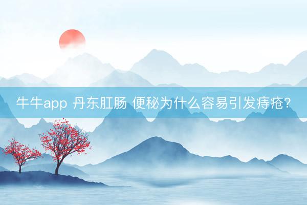 牛牛app 丹东肛肠 便秘为什么容易引发痔疮？