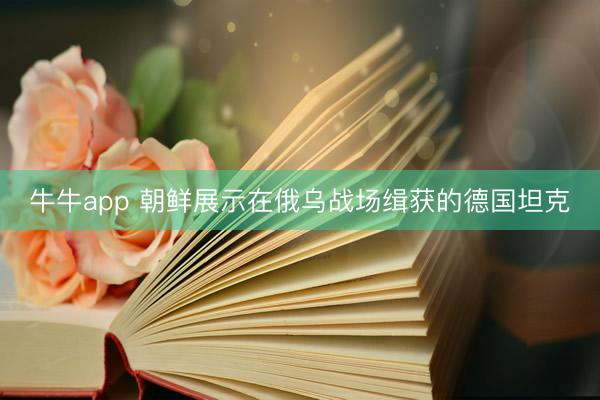 牛牛app 朝鲜展示在俄乌战场缉获的德国坦克
