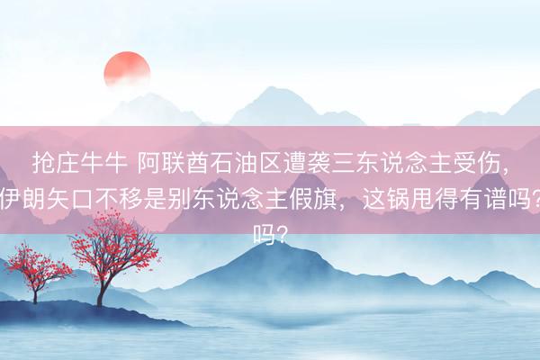 抢庄牛牛 阿联酋石油区遭袭三东说念主受伤，伊朗矢口不移是别东说念主假旗，这锅甩得有谱吗？