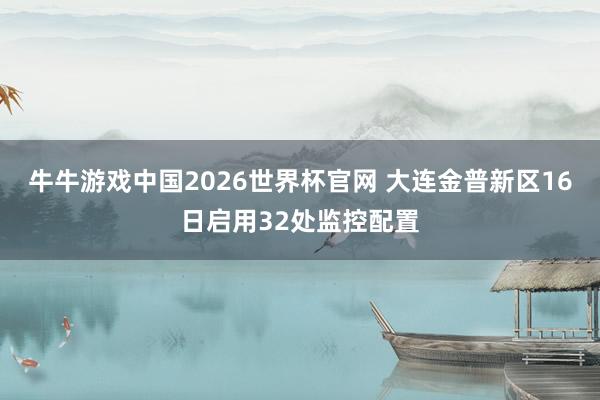 牛牛游戏中国2026世界杯官网 大连金普新区16日启用32处监控配置