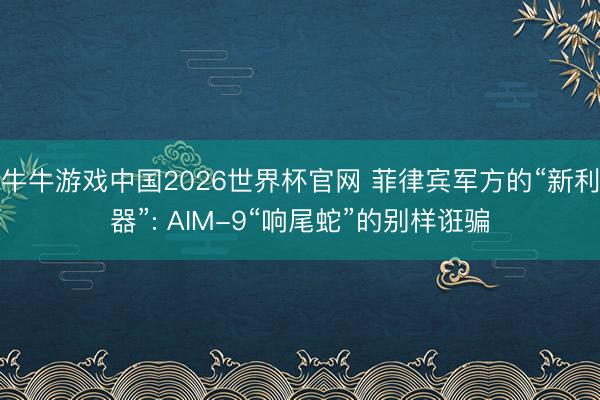牛牛游戏中国2026世界杯官网 菲律宾军方的“新利器”: AIM-9“响尾蛇”的别样诳骗