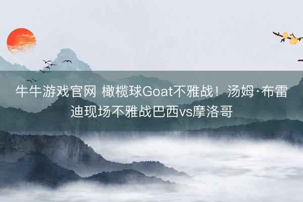 牛牛游戏官网 橄榄球Goat不雅战！汤姆·布雷迪现场不雅战巴西vs摩洛哥
