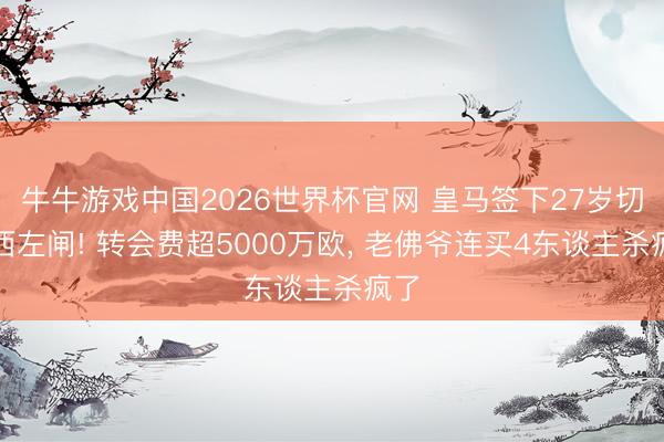 牛牛游戏中国2026世界杯官网 皇马签下27岁切尔西左闸! 转会费超5000万欧, 老佛爷连买4东谈主杀疯了